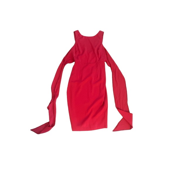 Women US-6 ASOS Wrap Tie Strappy Bright Pink Cocktail Dress Elastomultiester - Picture 1 of 5